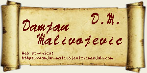 Damjan Malivojević vizit kartica
